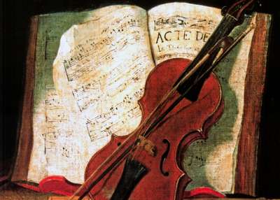 Violin and music